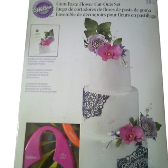 Wilton Gum Paste Outs Piece 28 PC GP Flowers Cut Out Set - Picture 3 of 6